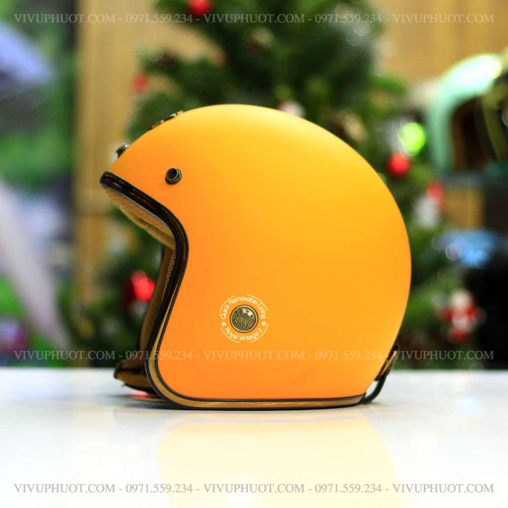 mu-bao-hiem-3-4-royal-m20c-vang-nham-1 Mũ Bảo Hiểm 3/4 Royal M20C Vàng Nhám
