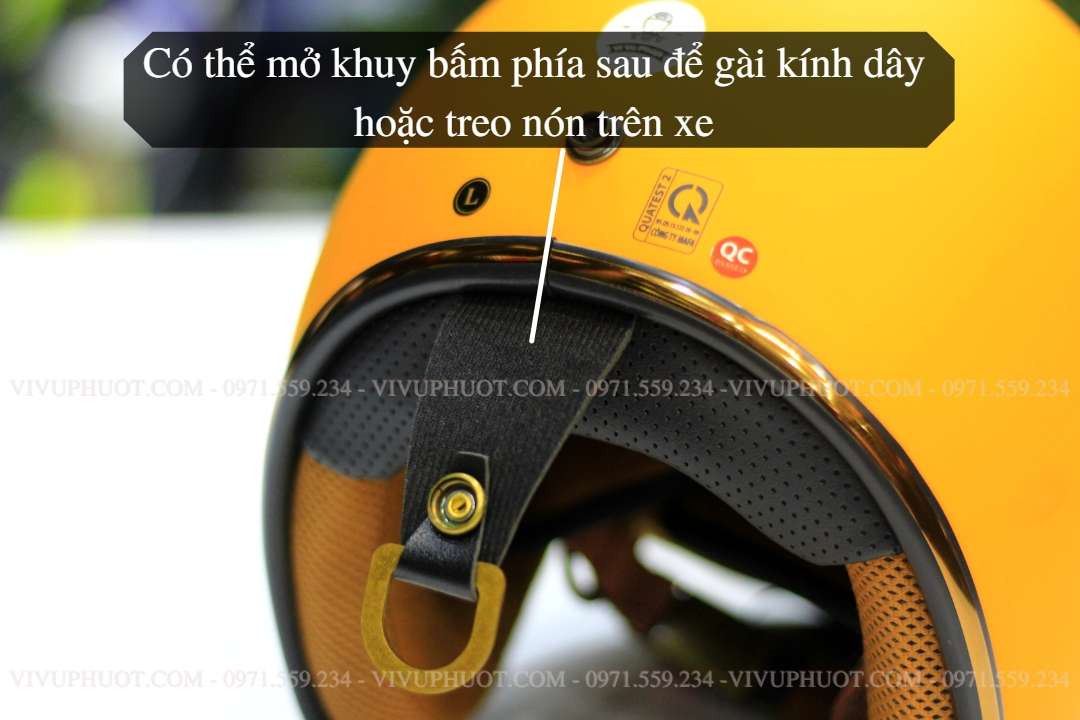 Mũ Bảo Hiểm 3/4 Royal M20C Vàng Nhám