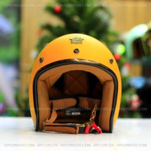 Mũ Bảo Hiểm 3/4 Royal M20C Vàng Nhám