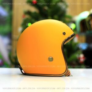 Mũ Bảo Hiểm 3/4 Royal M20C Vàng Nhám
