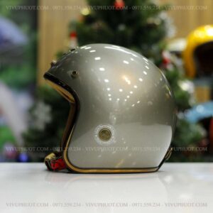 Mũ Bảo Hiểm 3/4 Royal M20C Xám Bóng