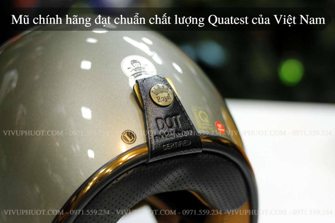 Mũ Bảo Hiểm 3/4 Royal M20C Xám Bóng
