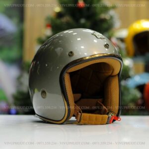 Mũ Bảo Hiểm 3/4 Royal M20C Xám Bóng