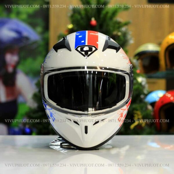 Mũ Fullface Yohe 978 Cam Xanh