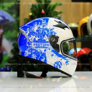 Mũ Fullface Yohe 978 Cam Xanh