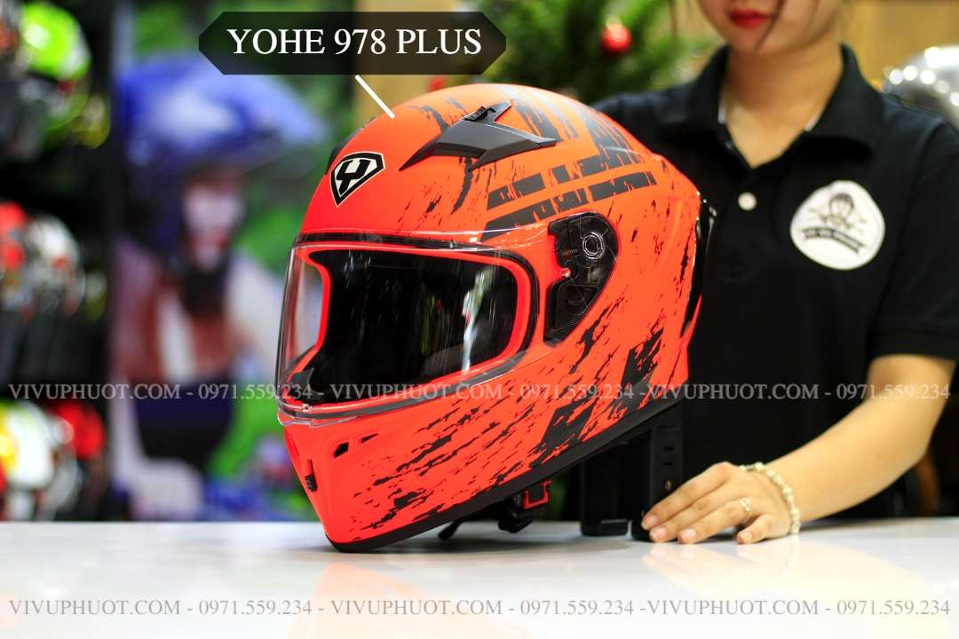 Mũ Fullface Yohe 978 Plus Cam Nhám