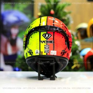 Mũ Fullface Yohe 978 Plus Progames Cam Vàng