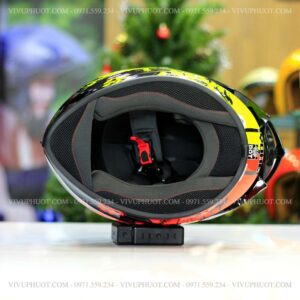 Mũ Fullface Yohe 978 Plus Progames Cam Vàng