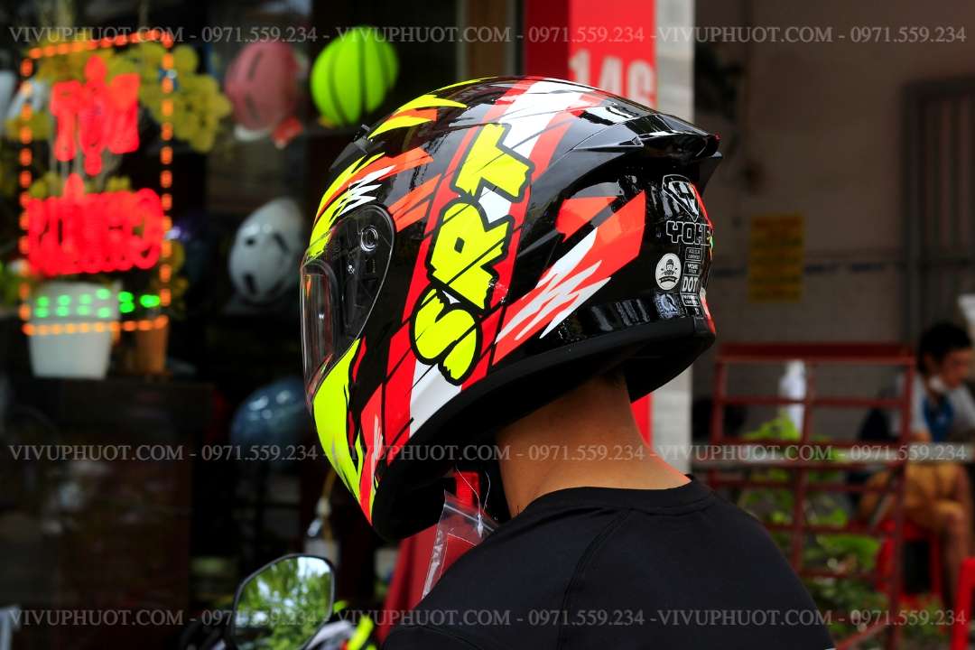 Mũ Fullface Yohe 978 Plus SRT Vàng