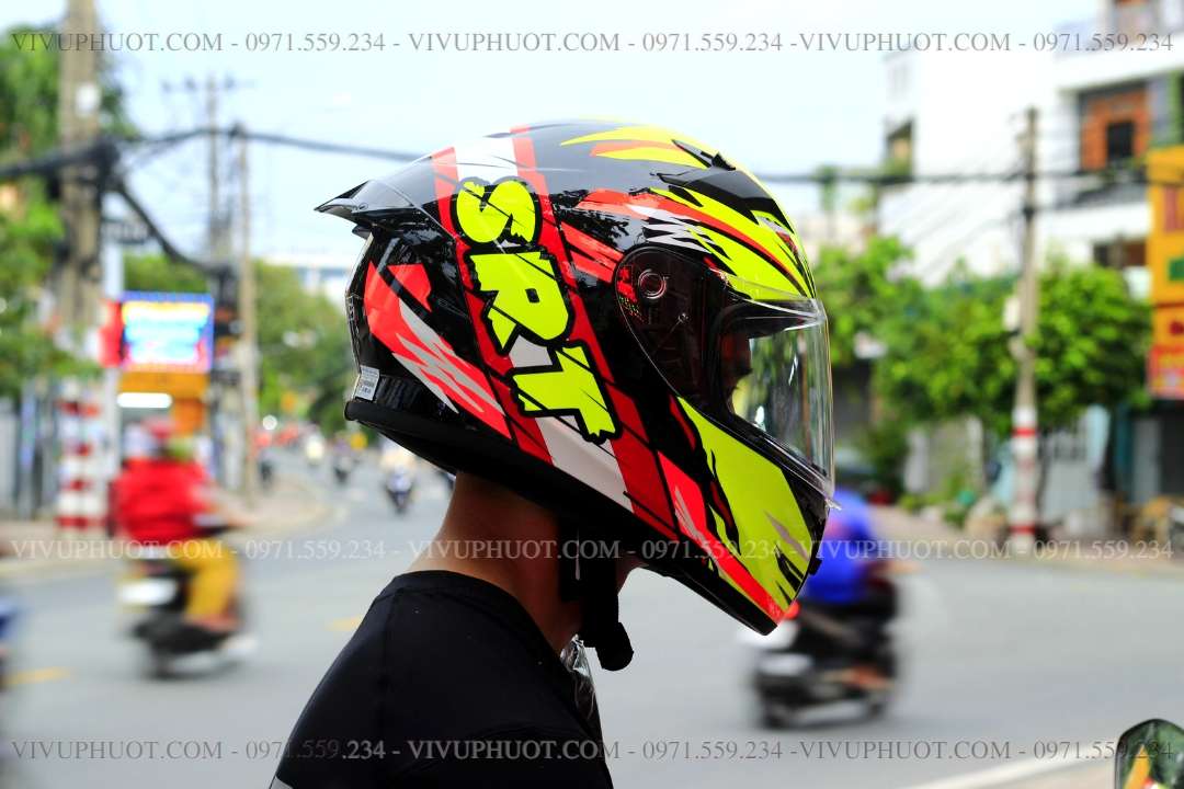 Mũ Fullface Yohe 978 Plus SRT Vàng