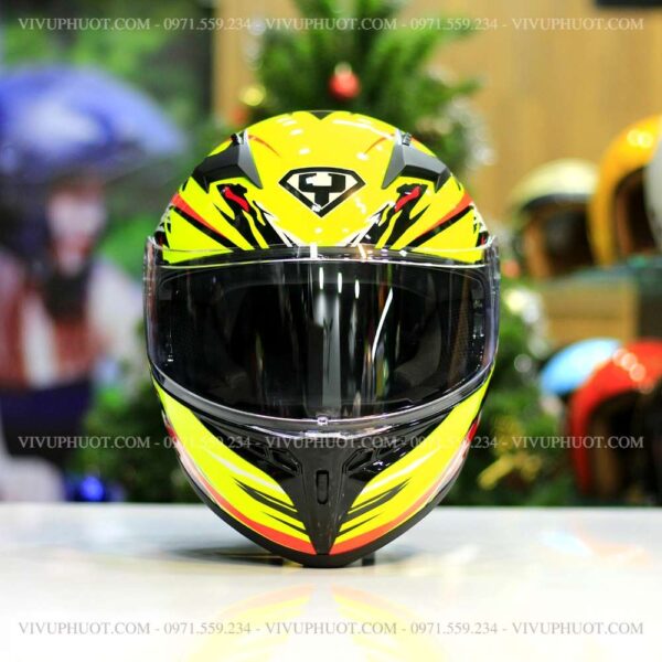 Mũ Fullface Yohe 978 Plus SRT Vàng