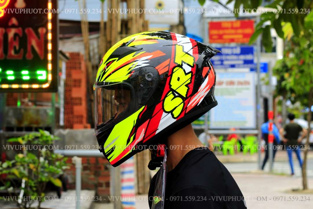 Mũ Fullface Yohe 978 Plus SRT Vàng