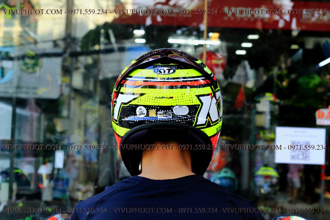 Mũ Fullface KYT NFR Energy Red Yellow
