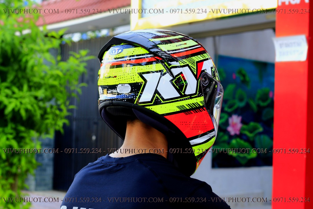 Mũ Fullface KYT NFR Energy Red Yellow
