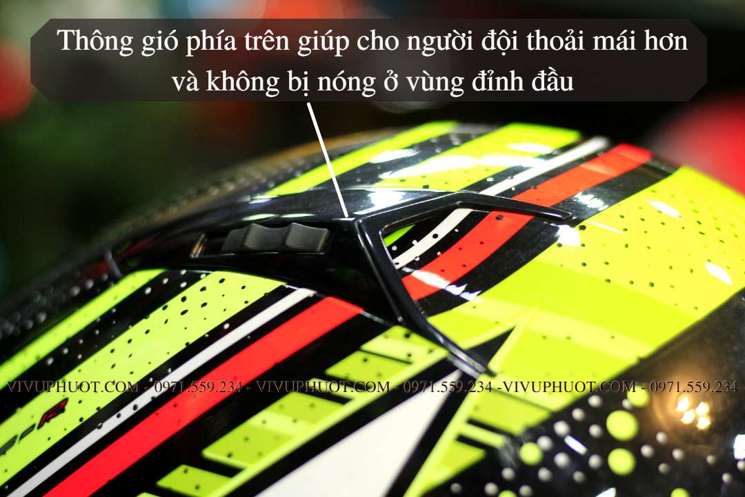 Mũ Fullface KYT NFR Energy Red Yellow