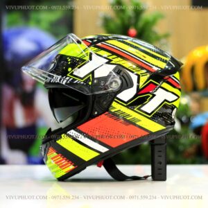 Mũ Fullface KYT NFR Energy Red Yellow