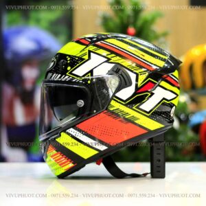 Mũ Fullface KYT NFR Energy Red Yellow