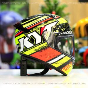 Mũ Fullface KYT NFR Energy Red Yellow