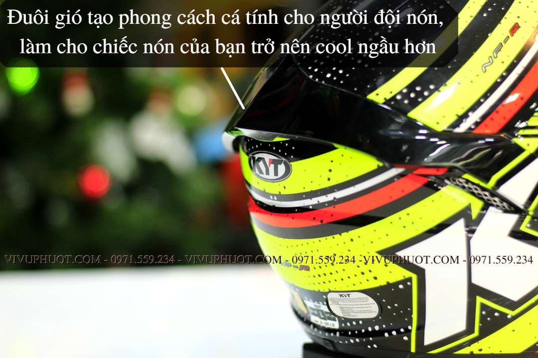 Mũ Fullface KYT NFR Energy Red Yellow