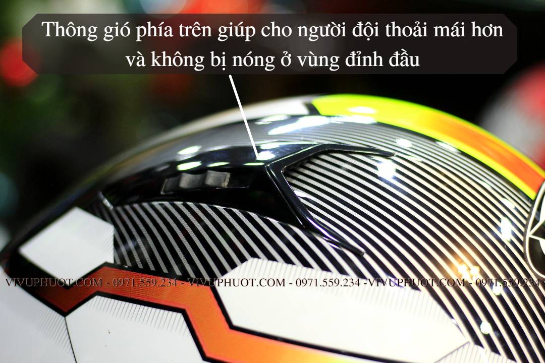 Mũ Fullface KYT NFR Hexagon Yellow