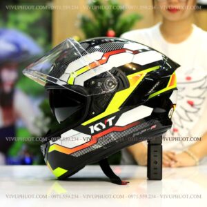 Mũ Fullface KYT NFR Hexagon Yellow