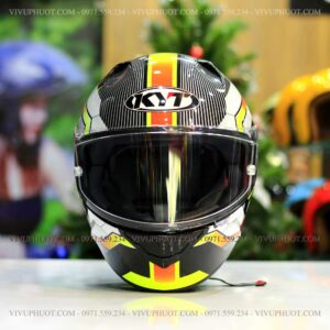 Mũ Fullface KYT NFR Hexagon Yellow