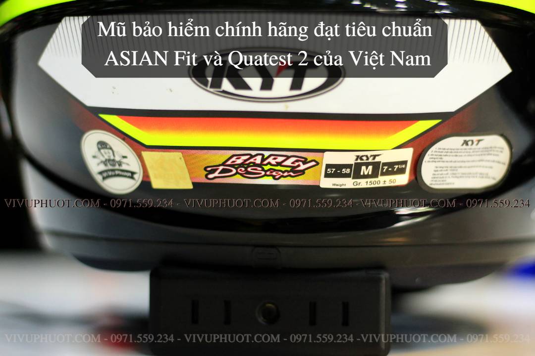 Mũ Fullface KYT NFR Hexagon Yellow