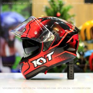 Mũ Fullface KYT NFR Hyperflou Red