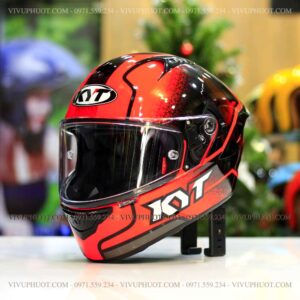Mũ Fullface KYT NFR Hyperflou Red