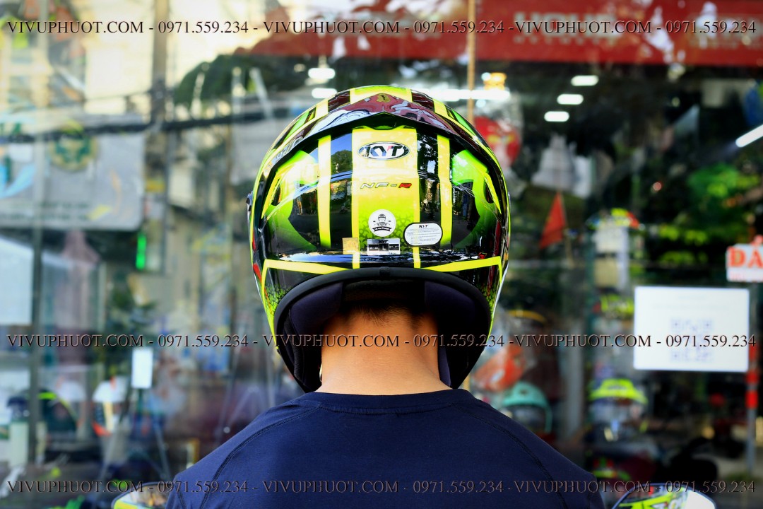 Mũ Fullface KYT NFR Hyperflou Yellow