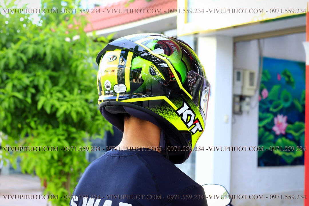 Mũ Fullface KYT NFR Hyperflou Yellow