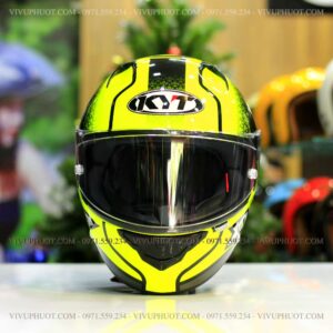Mũ Fullface KYT NFR Hyperflou Yellow