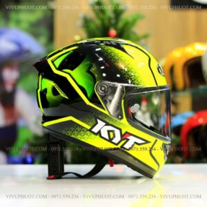 Mũ Fullface KYT NFR Hyperflou Yellow