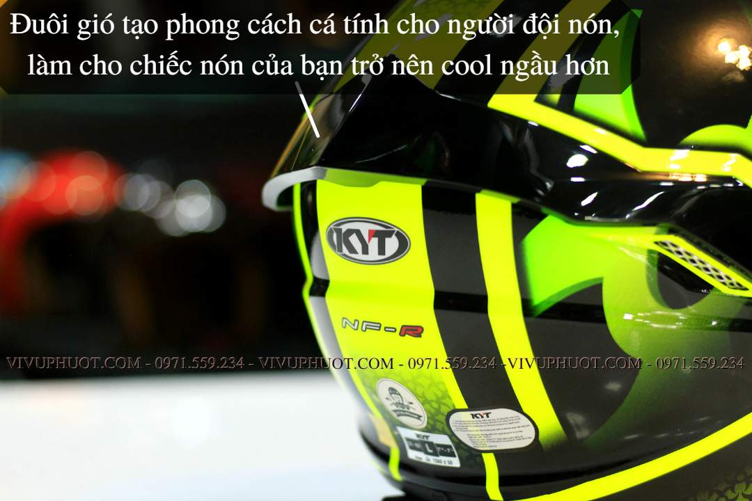 Mũ Fullface KYT NFR Hyperflou Yellow