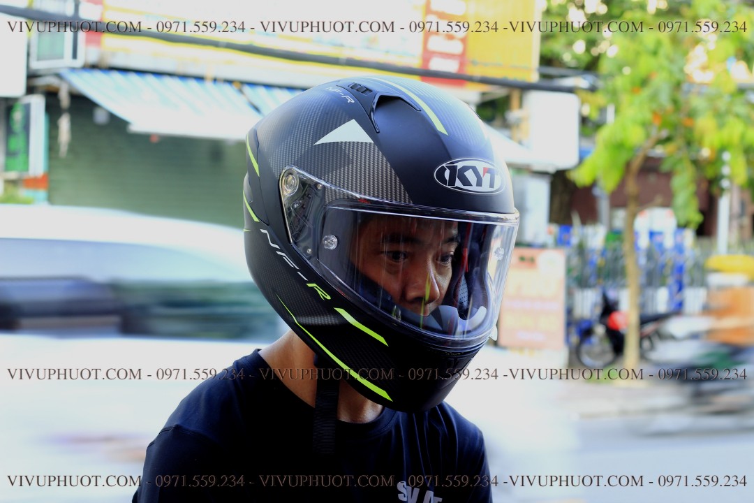 Mũ Fullface KYT NFR Logos Matt Yellow