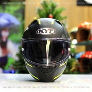 Mũ Fullface KYT NFR Logos Matt Yellow