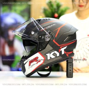 Mũ Fullface KYT NFR Track Matt Grey