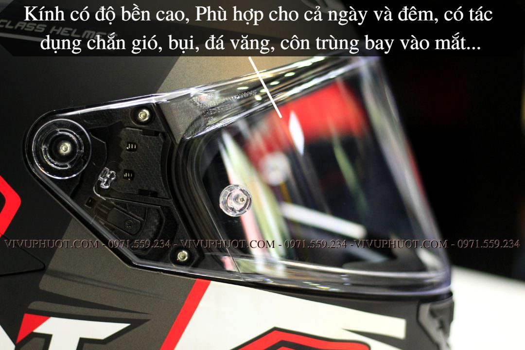 Mũ Fullface KYT NFR Track Matt Grey