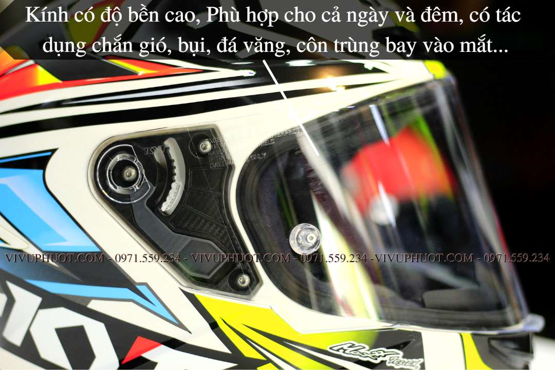 Mũ Fullface KYT TT Course Kasma Daniel