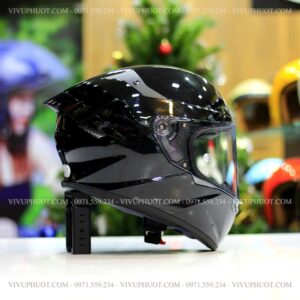 Mũ Fullface KYT TT Course Plain Đen Bóng