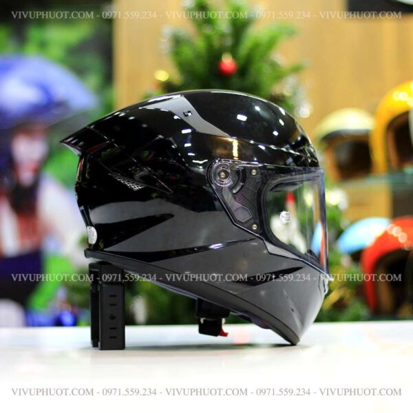 Mũ Fullface KYT TT Course Plain Đen Bóng