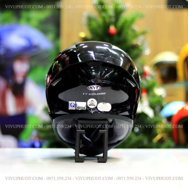 Mũ Fullface KYT TT Course Plain Đen Bóng