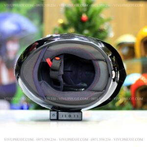 Mũ Fullface KYT TT Course Plain Đen Bóng