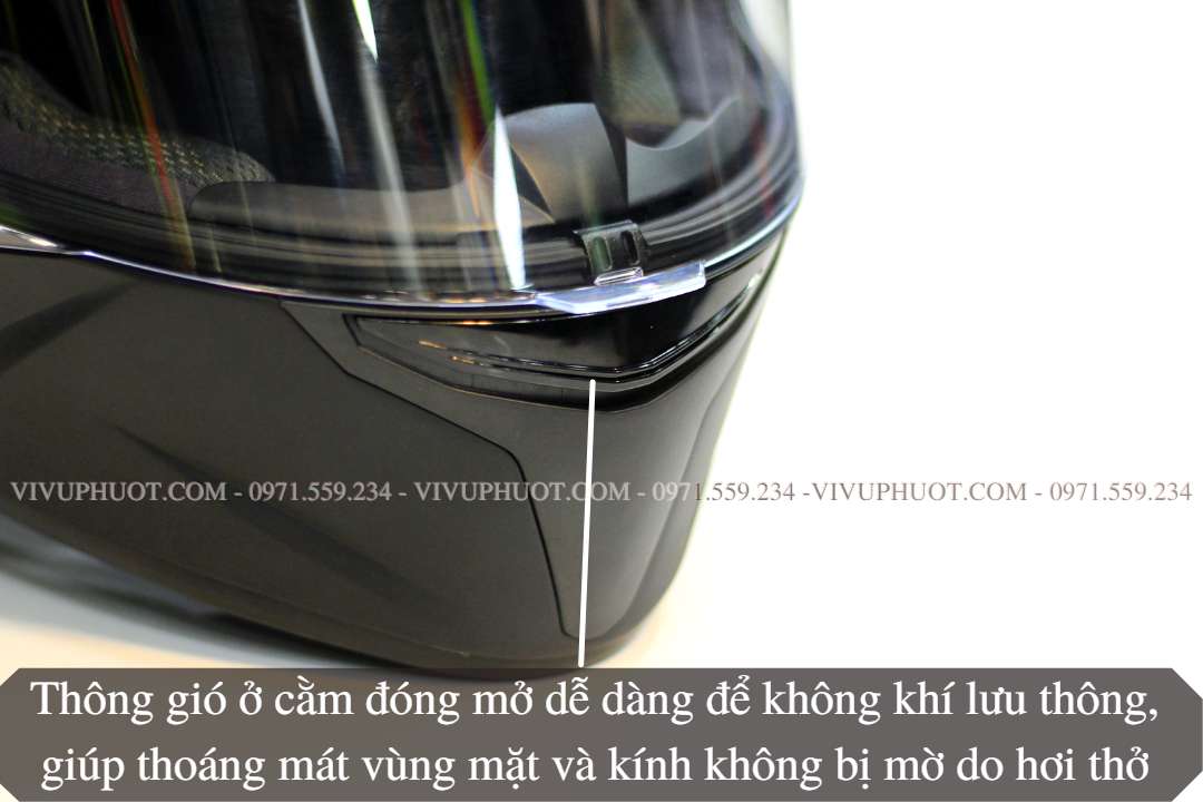 Mũ Fullface KYT TT Course Đen Nhám