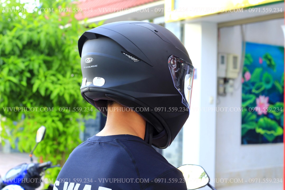 Mũ Fullface KYT TT Course Đen Nhám