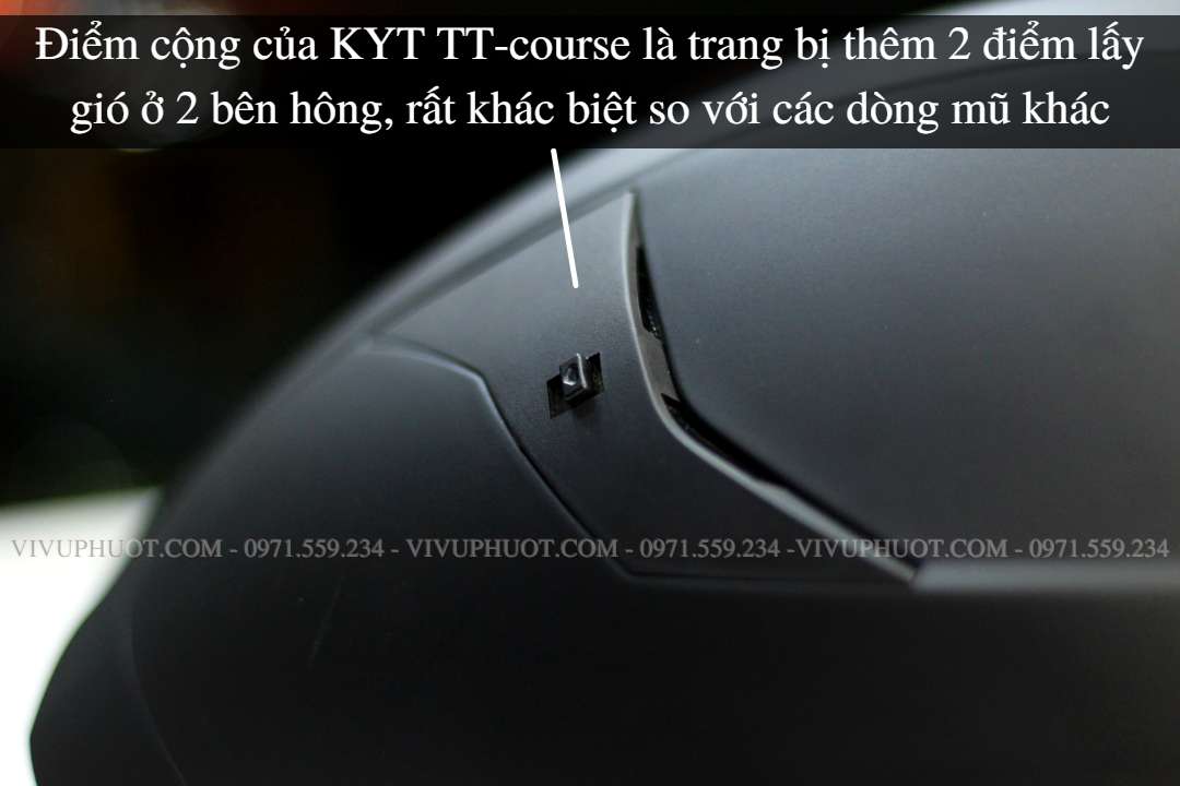 Mũ Fullface KYT TT Course Đen Nhám