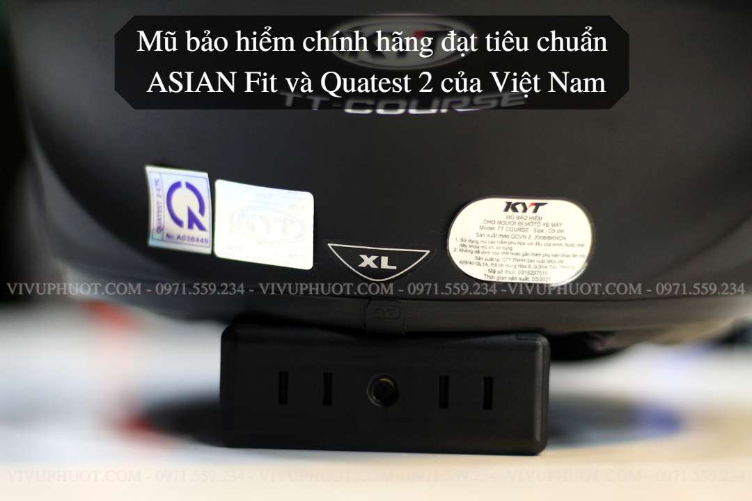 Mũ Fullface KYT TT Course Đen Nhám