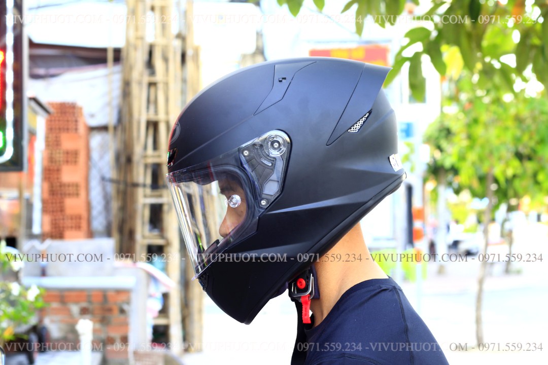 Mũ Fullface KYT TT Course Đen Nhám