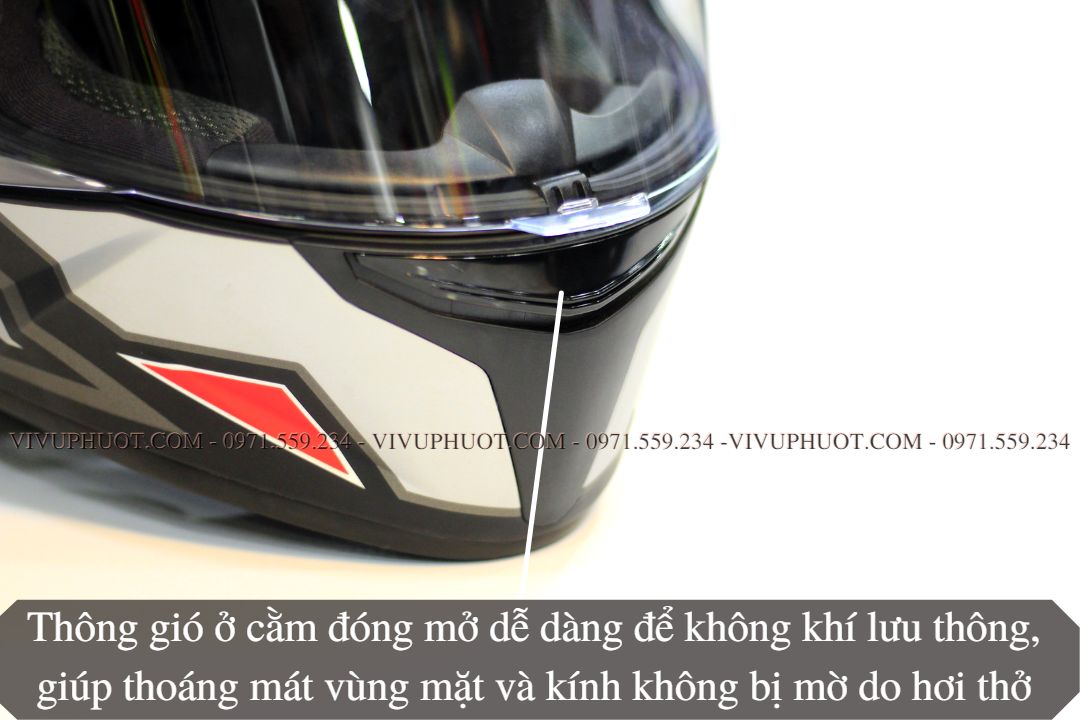 Mũ Fullface KYT TT Course Electron Matt Grey Red