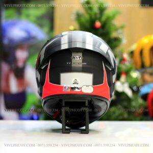 Mũ Fullface KYT TT Course Electron Matt Grey Red